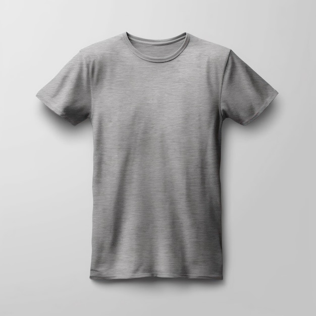 Photo un t-shirt gris avec un logo blanc dessus