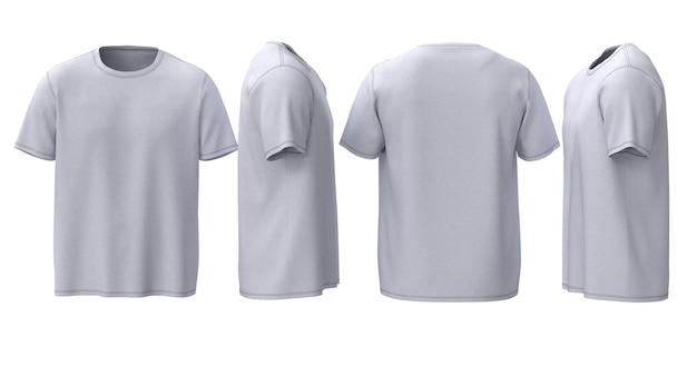 T-shirt homme ordinaire pour maquette avec fond isolé