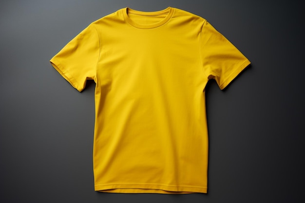 Photo un t-shirt jaune avec un t-shirt dessus.