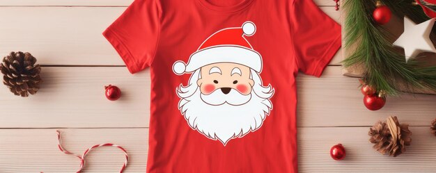 T-shirt de Noël avec un panorama du Père Noël