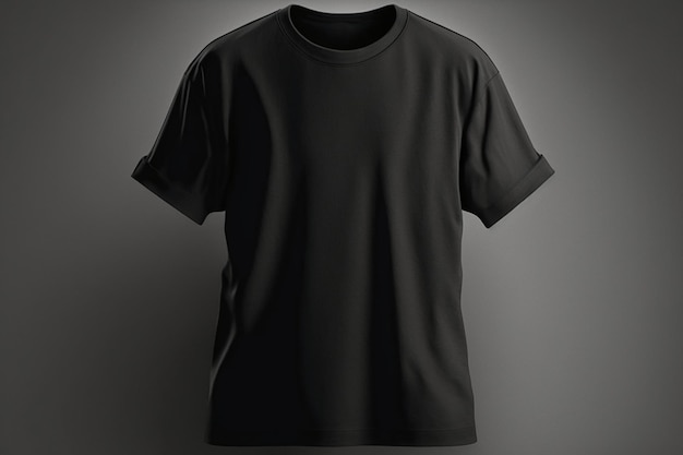 Un t-shirt noir avec au dos qui dit 'la tête'