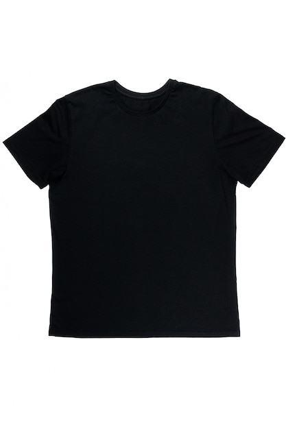 T-shirt noir sur blanc