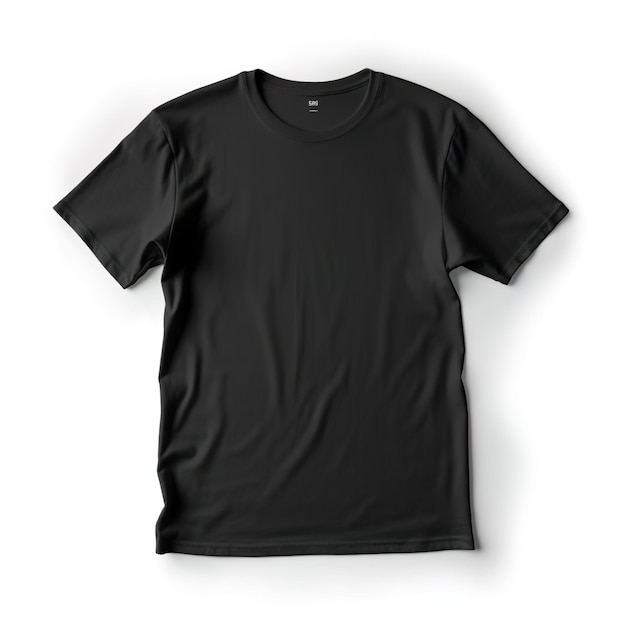 Un t-shirt noir avec le mot 't' sur le devant