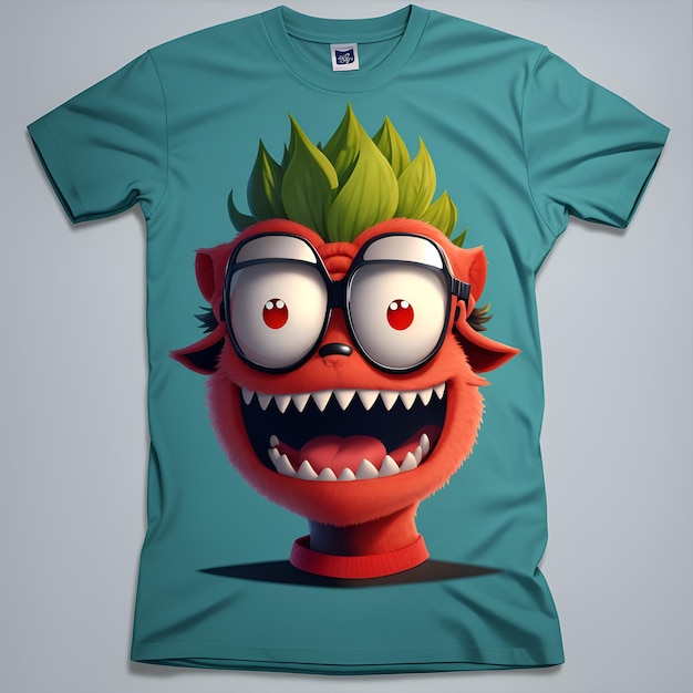 T-shirt de personnage drôle