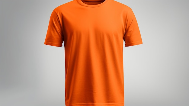 T-shirt pour le mock-up orange