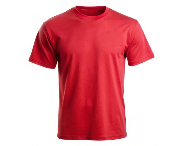 un t-shirt rouge avec le mot t-shirt dessus