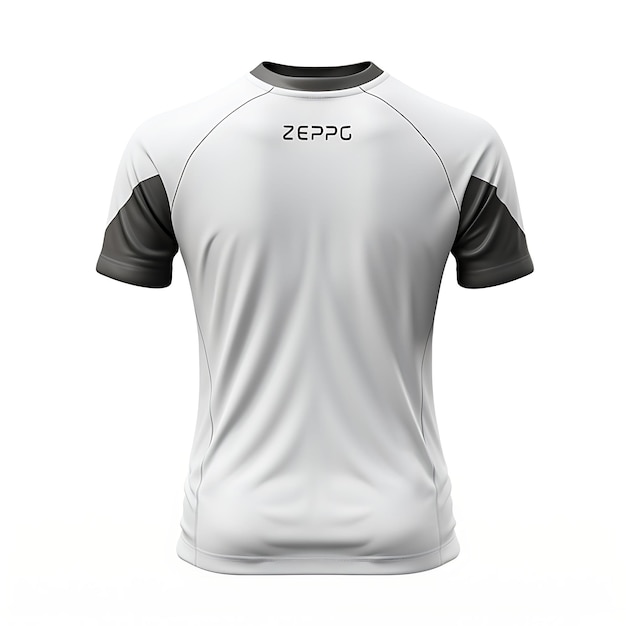 T-shirt de sport T-shirt numéro personnalisé porté par un Topaz Mann blanc blanc design propre