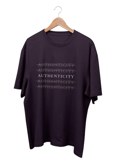 T-shirt surdimensionné png mode décontractée transparente dans un fond transparent de conception réaliste