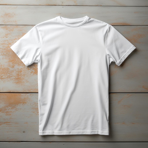 T-shirt vide pour maquette sur fond blanc