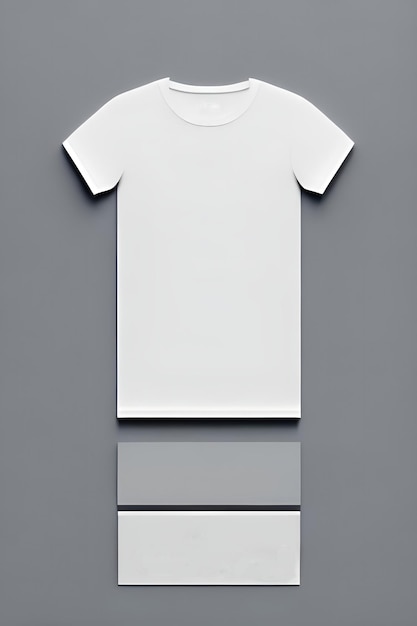 Photo t-shirt vierge avec ia générative prêt pour votre design personnaliséxa