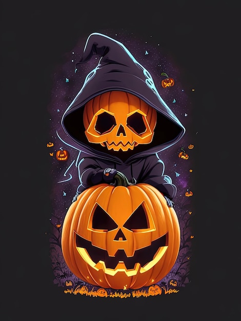 Des t-shirts d'Halloween effrayants conçoivent des sweats à capuche avec des crânes mignons et des autocollants fantômes adorables