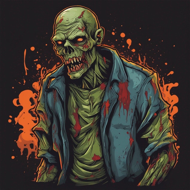 Des t-shirts zombies effrayants