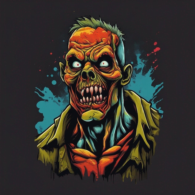 Des t-shirts zombies effrayants