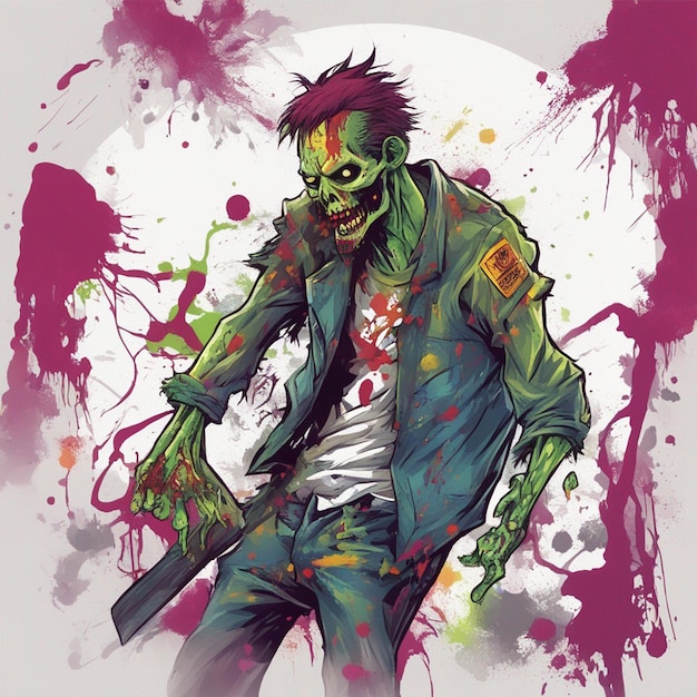 Des t-shirts zombies effrayants