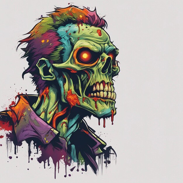 Des t-shirts zombies effrayants