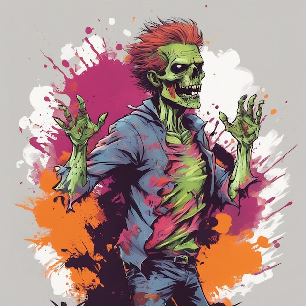 Des t-shirts zombies effrayants