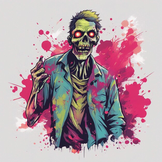 Des t-shirts zombies effrayants