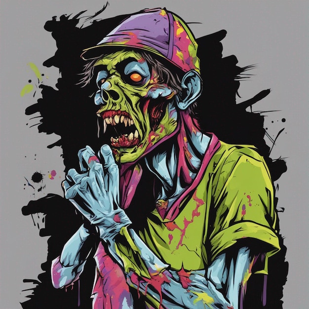 Des t-shirts zombies effrayants