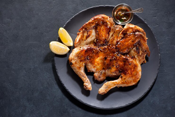 Tabaka au poulet rôti grillé