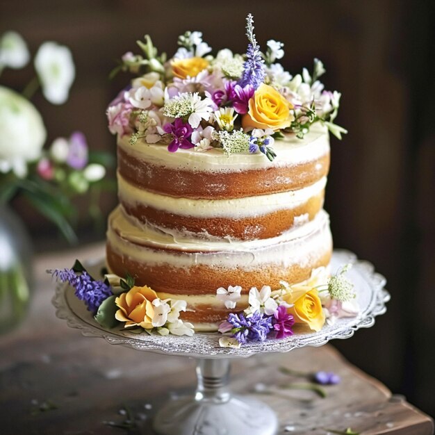 Table d'anniversaire ou barre de bonbons avec des bonbons Gâteau d'annivernaux et cupcakes belle fête de fête