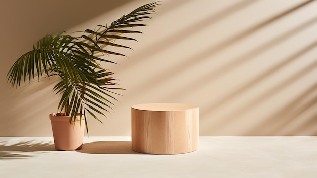 Table d'appoint en bois au design géométrique moderne