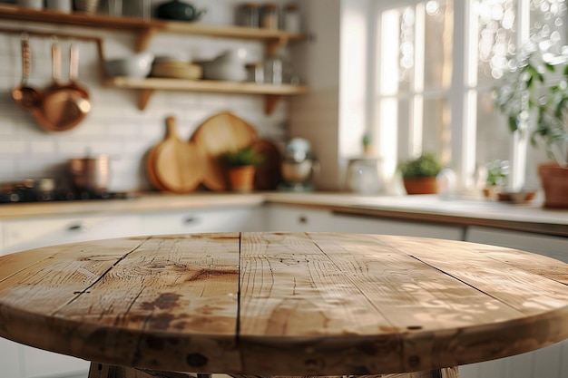 table en bois au milieu du dessus