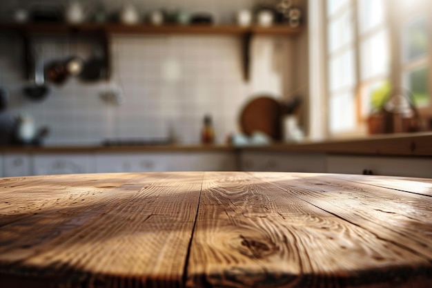 table en bois au milieu du dessus