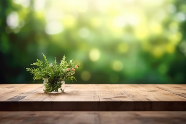 une table en bois blanche