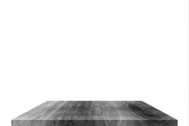 Table de bois ou étagère isolée