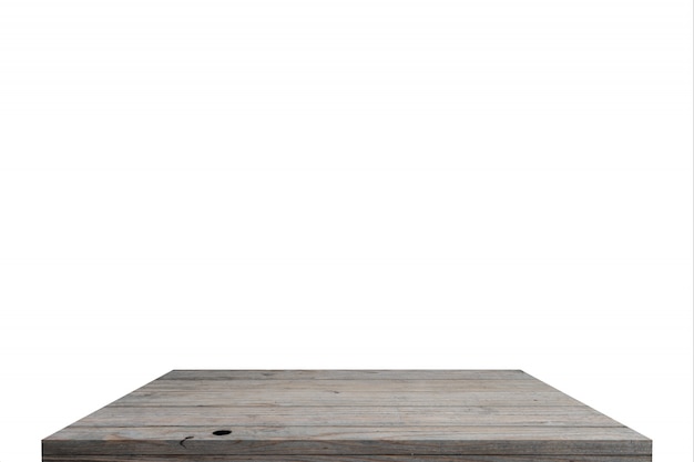 Table de bois ou étagère isolée