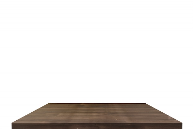 Table de bois ou étagère isolée