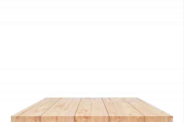 Table de bois ou étagère isolée