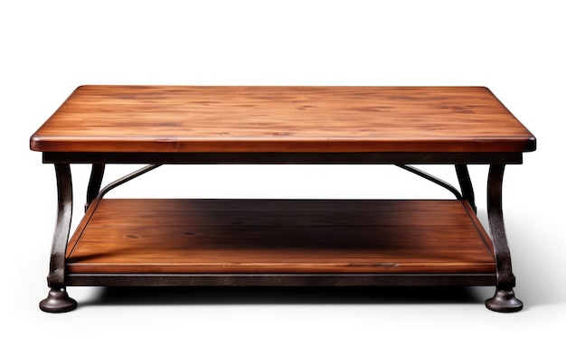 Table en bois avec étagère, meuble fonctionnel et pratique pour le rangement