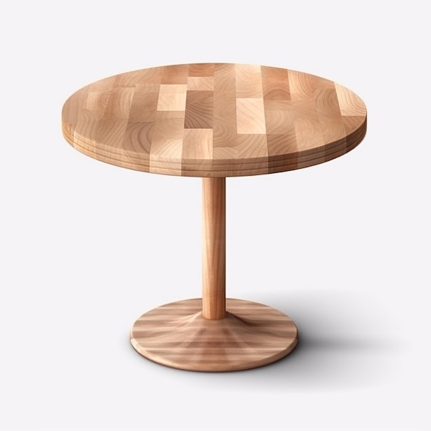table en bois isolée sur un fond transparent