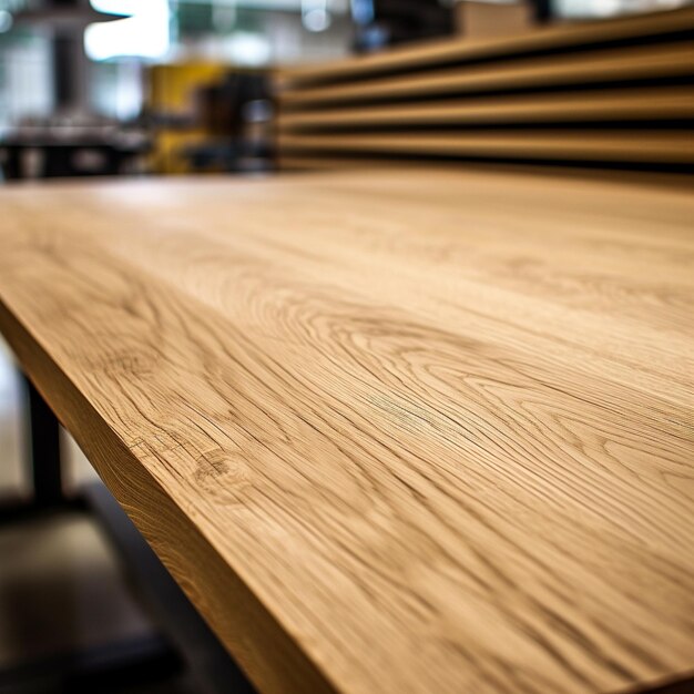 une table en bois avec un morceau de bois qui dit " bois ".