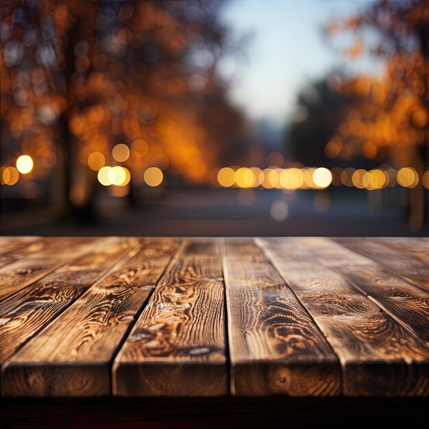 une table en bois avec le mot h dessus