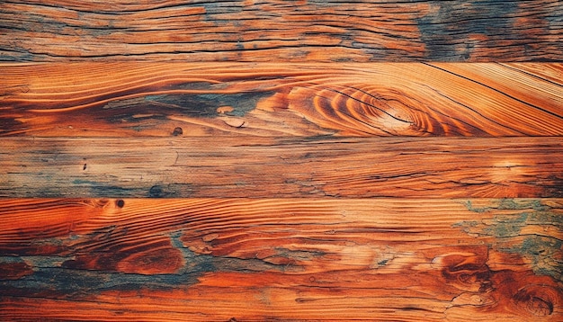 Une table en bois avec une texture de bois marron foncé et marron.