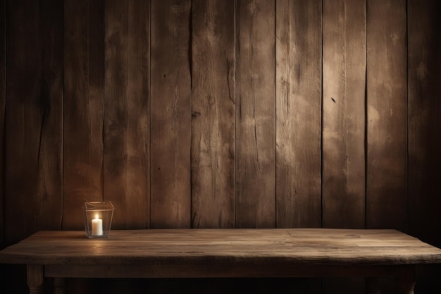 Photo table en bois avec une texture rustique