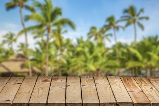 Table en bois vide, planches de bois, arrière-plan