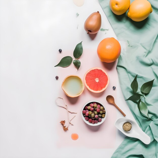 Une table avec un bol de nourriture et un bol d'olives dessus