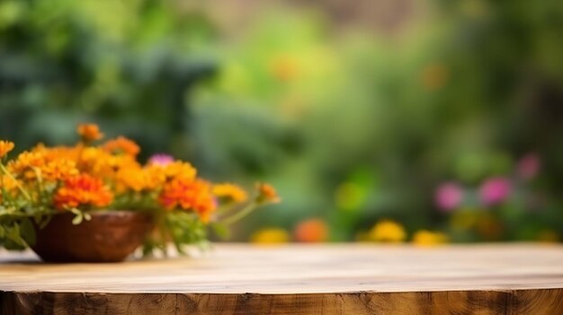 Une table avec un bouquet de fleurs dessus