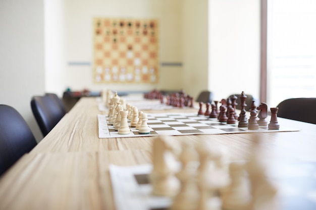 Table en classe d'échecs