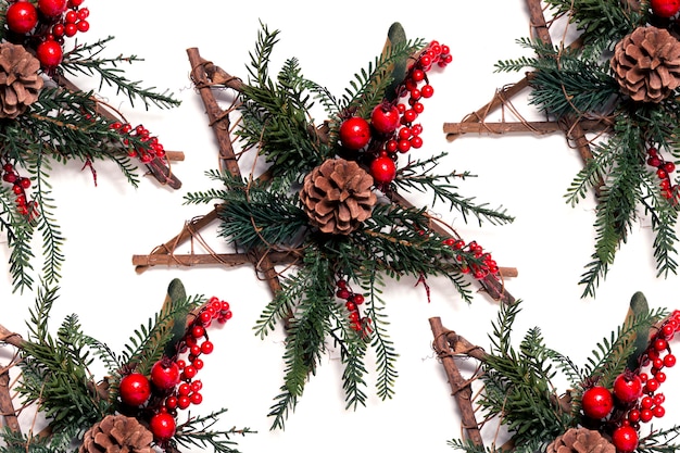 Table décorative de Noël en forme d&#39;étoile