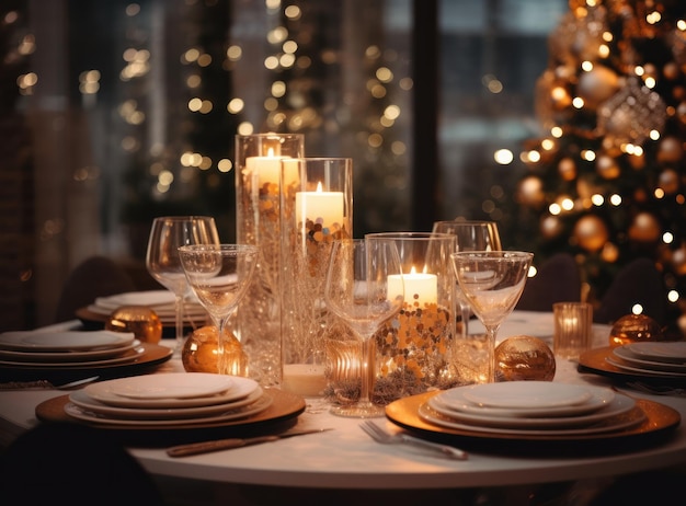 La table du dîner de Noël