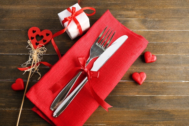 Table de fête pour la Saint Valentin