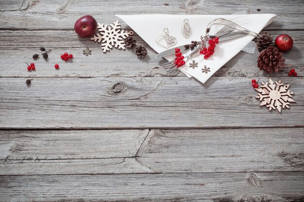 Table des fêtes de Noël