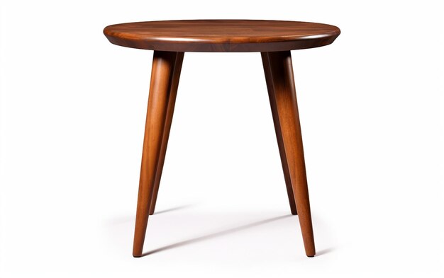 Table de fin de design scandinave avec des jambes coniques