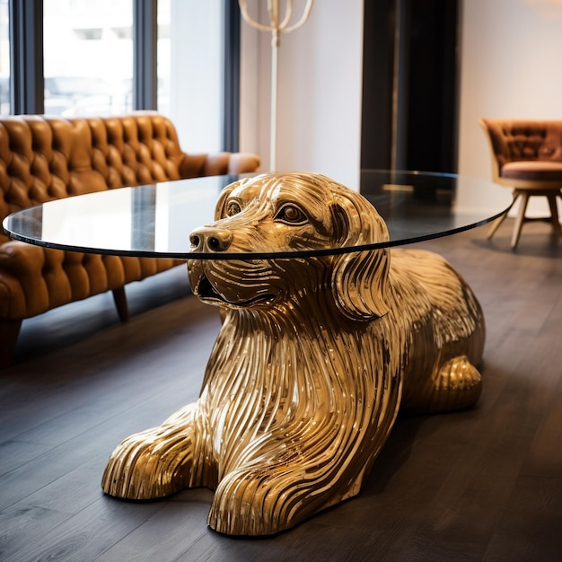 Table en forme de chien