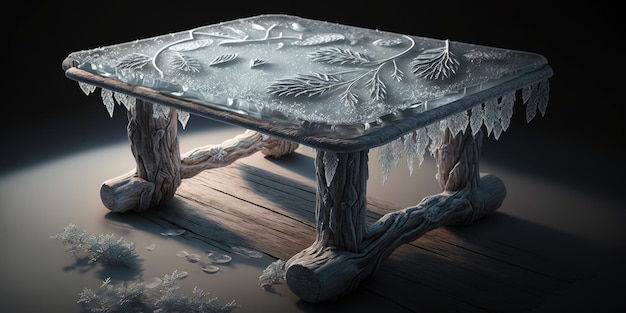 Table gelée