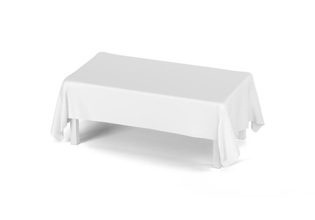 Une table à manger élégante avec une nappe blanche pour un décor élégant et confortable